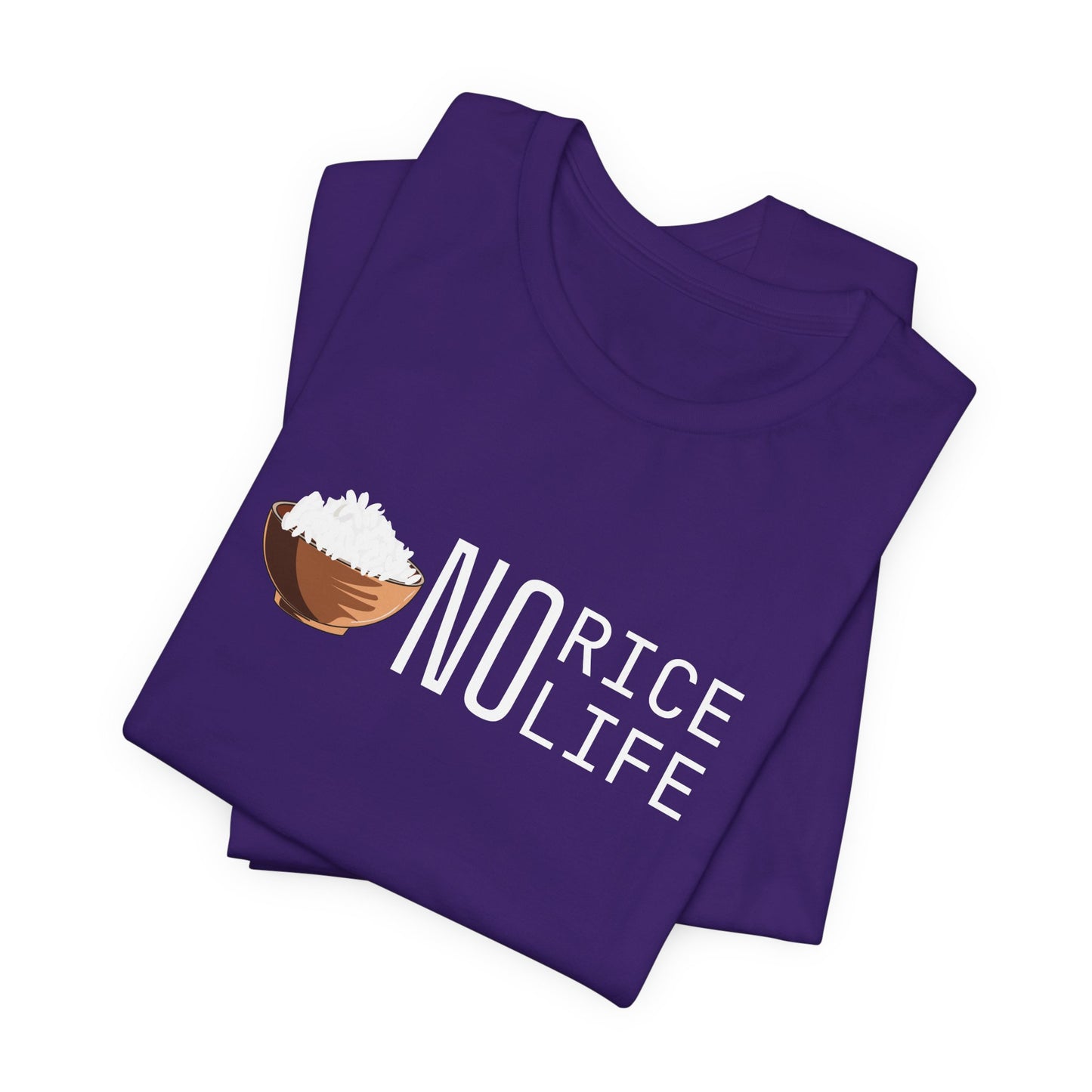 No Rice, No Life Graphic Shirt, Gift for Food Lovers and Rice Enthusiasts
