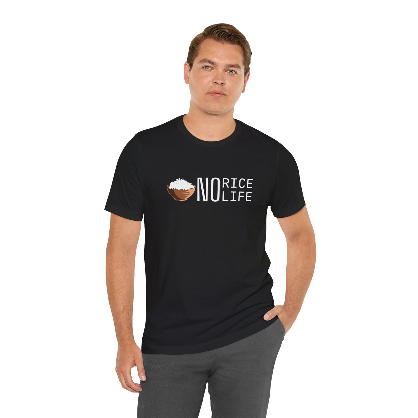 No Rice, No Life Graphic Shirt, Gift for Food Lovers and Rice Enthusiasts