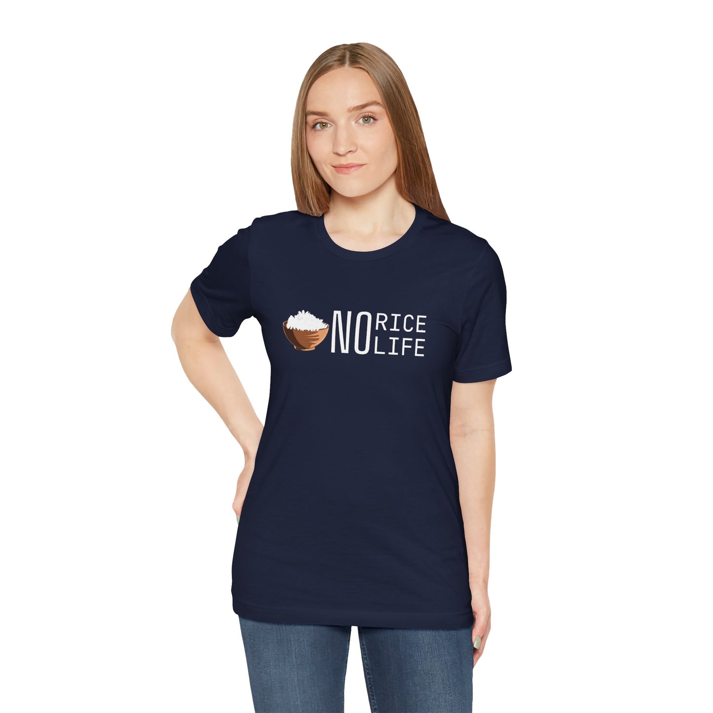 No Rice, No Life Graphic Shirt, Gift for Food Lovers and Rice Enthusiasts