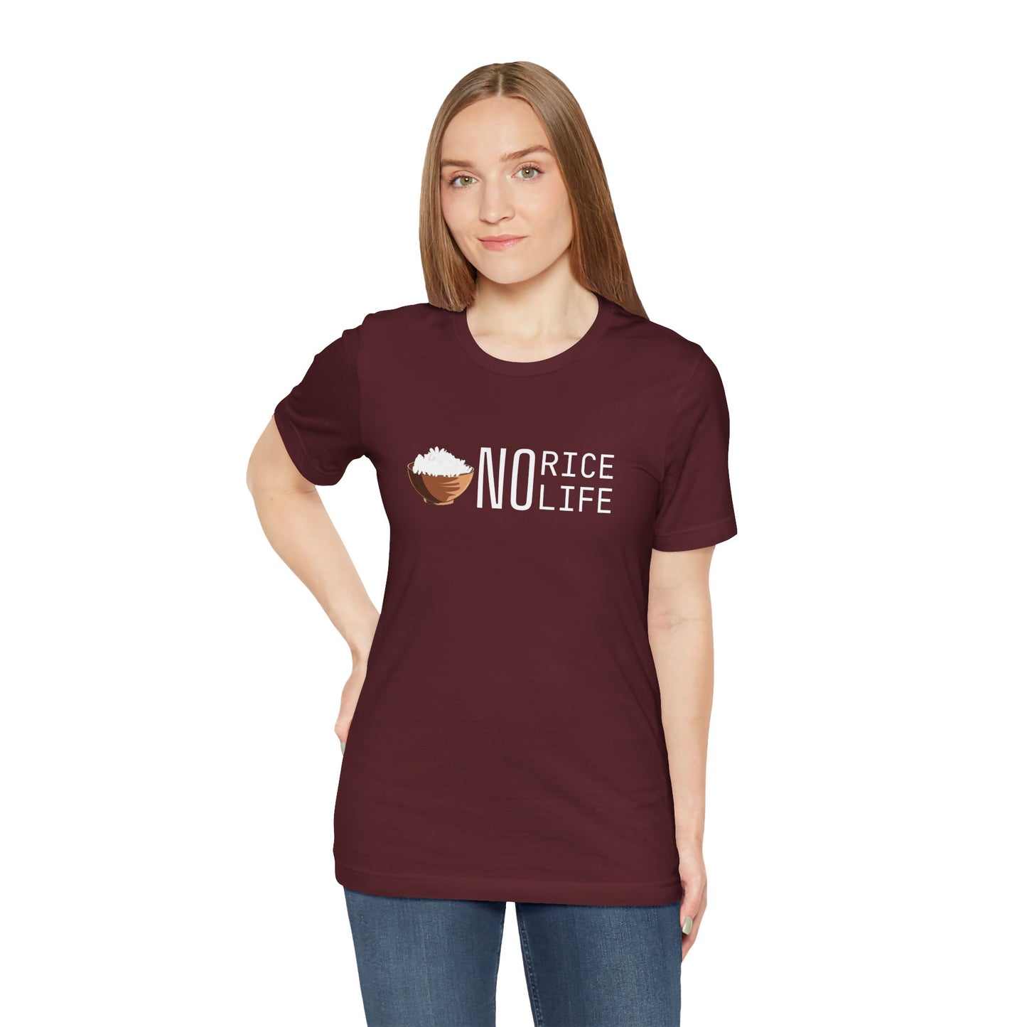 No Rice, No Life Graphic Shirt, Gift for Food Lovers and Rice Enthusiasts