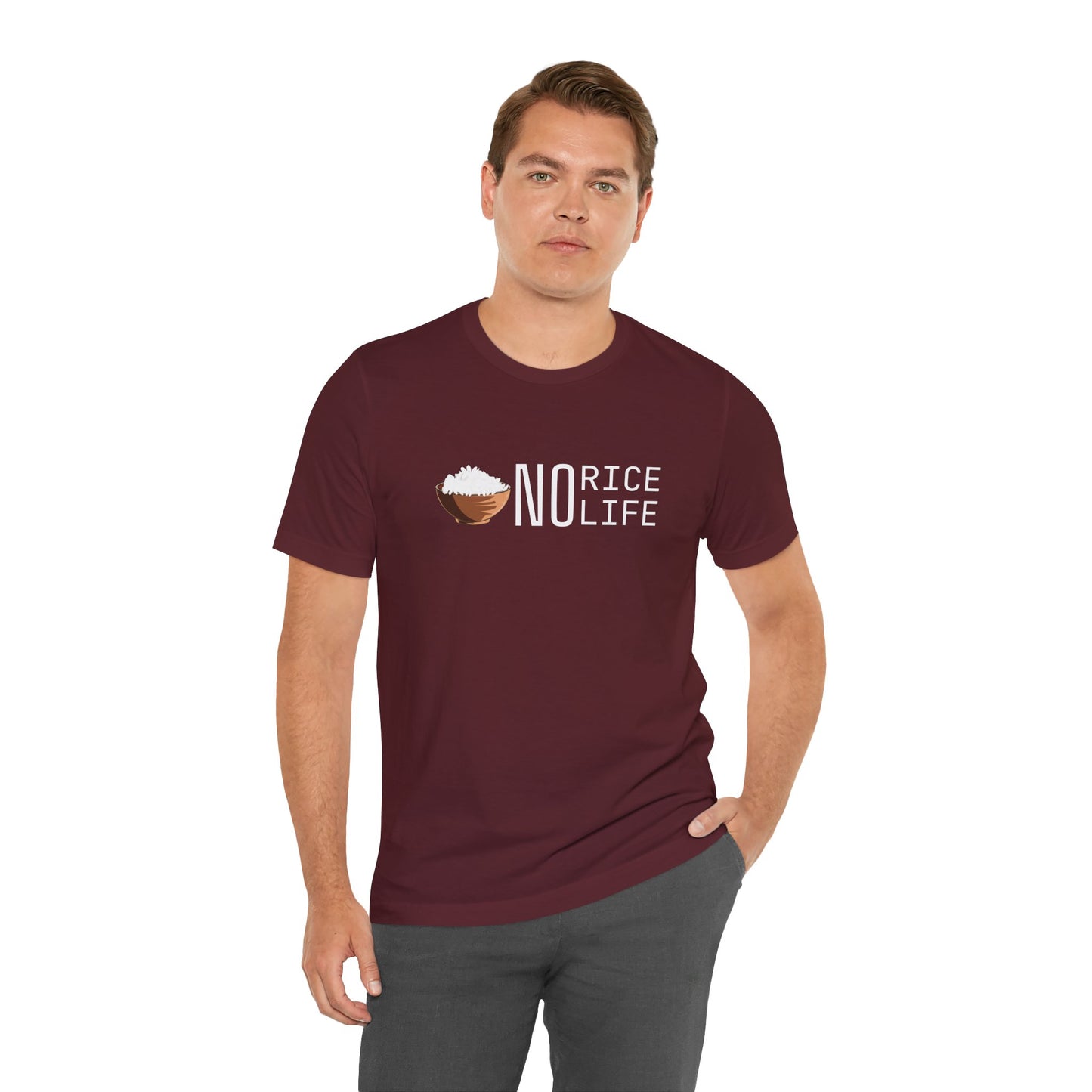 No Rice, No Life Graphic Shirt, Gift for Food Lovers and Rice Enthusiasts