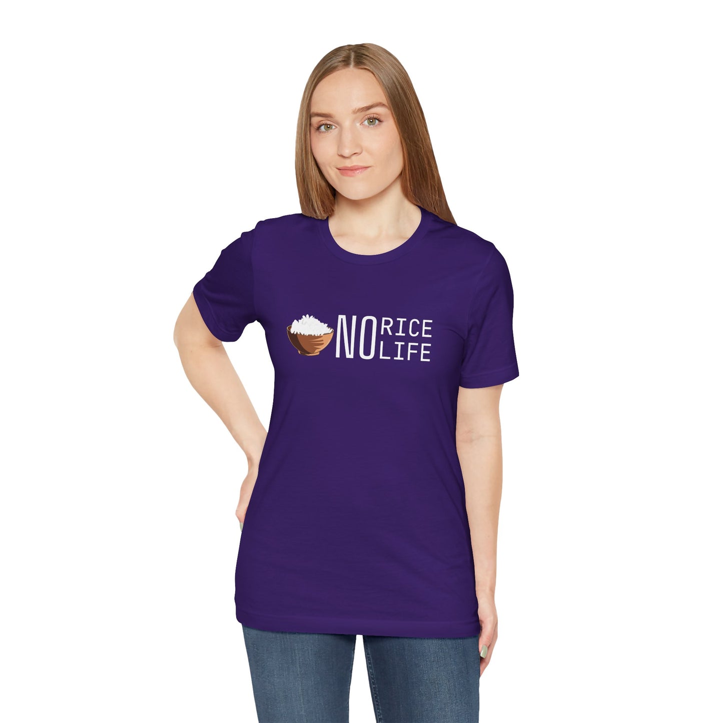 No Rice, No Life Graphic Shirt, Gift for Food Lovers and Rice Enthusiasts