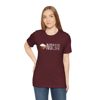 No Rice, No Life Graphic Shirt, Gift for Food Lovers and Rice Enthusiasts