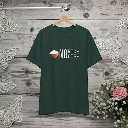 No Rice, No Life Graphic Shirt, Gift for Food Lovers and Rice Enthusiasts