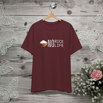 No Rice, No Life Graphic Shirt, Gift for Food Lovers and Rice Enthusiasts