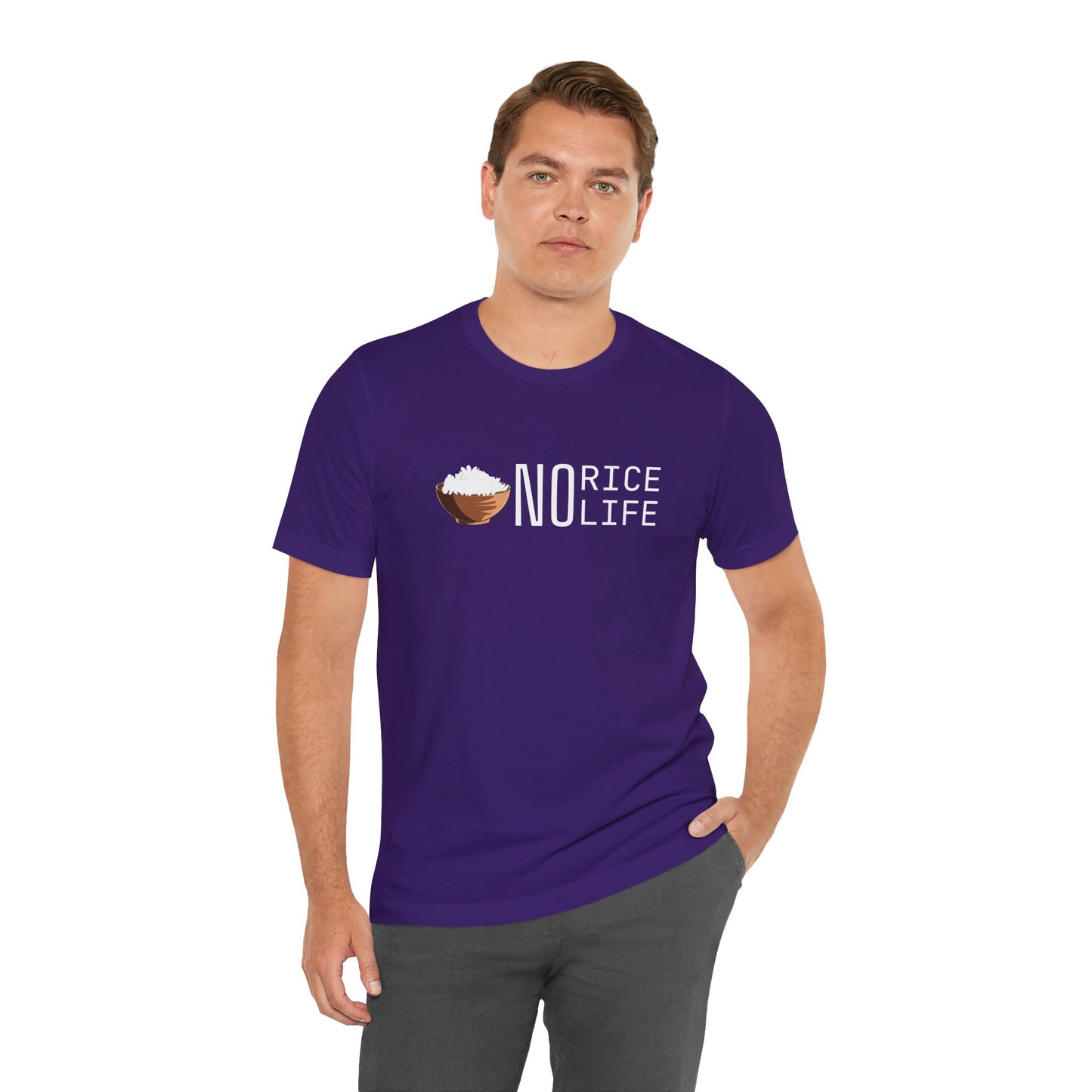 No Rice, No Life Graphic Shirt, Gift for Food Lovers and Rice Enthusiasts