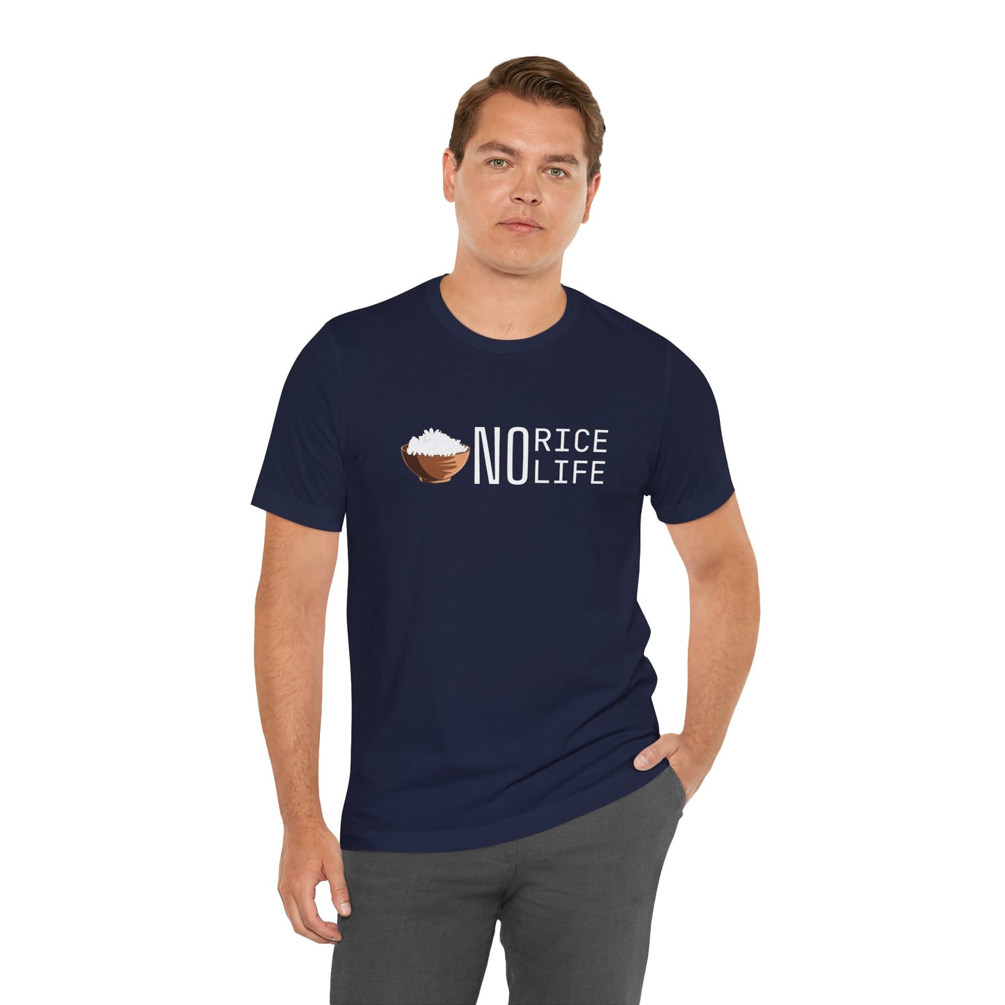 No Rice, No Life Graphic Shirt, Gift for Food Lovers and Rice Enthusiasts