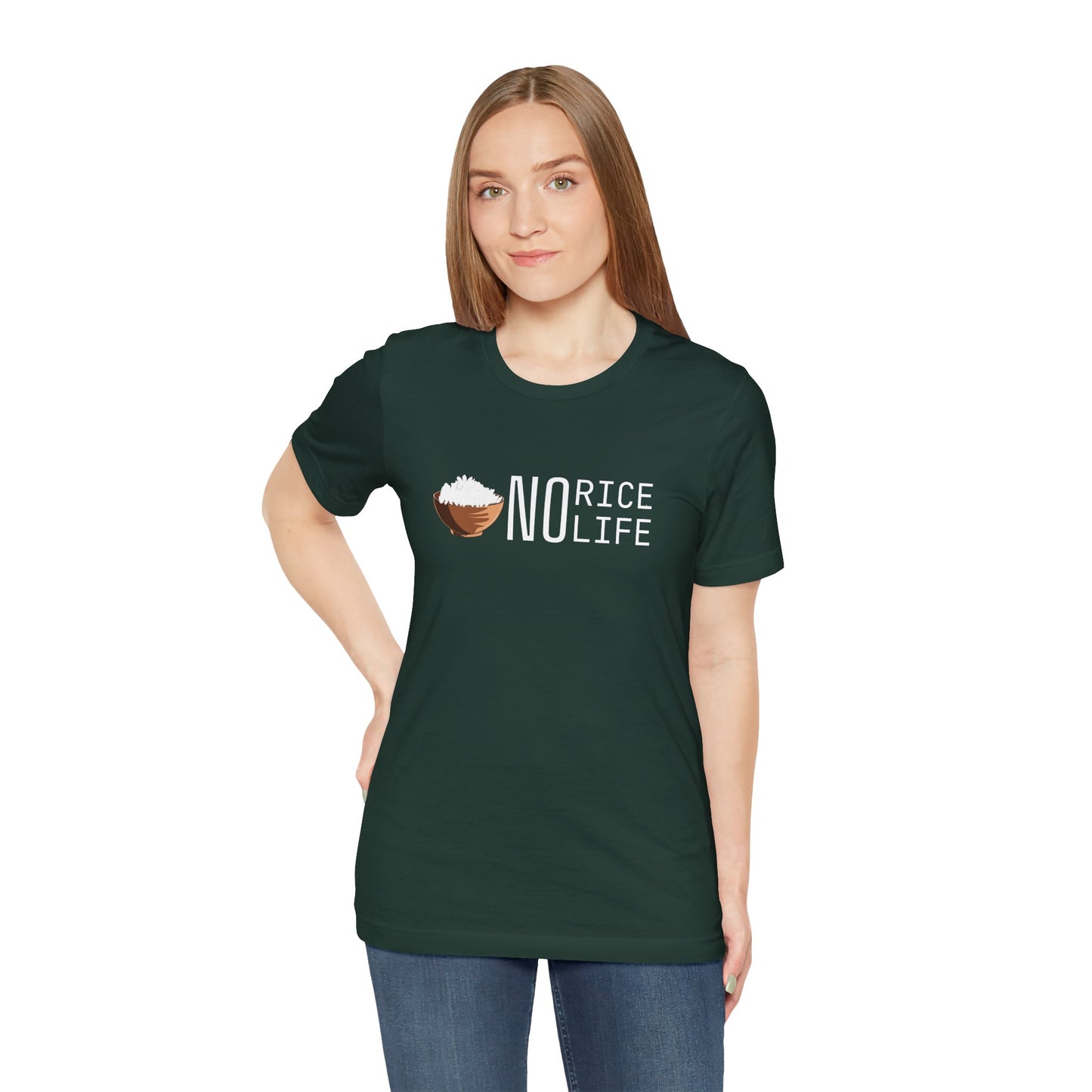 No Rice, No Life Graphic Shirt, Gift for Food Lovers and Rice Enthusiasts